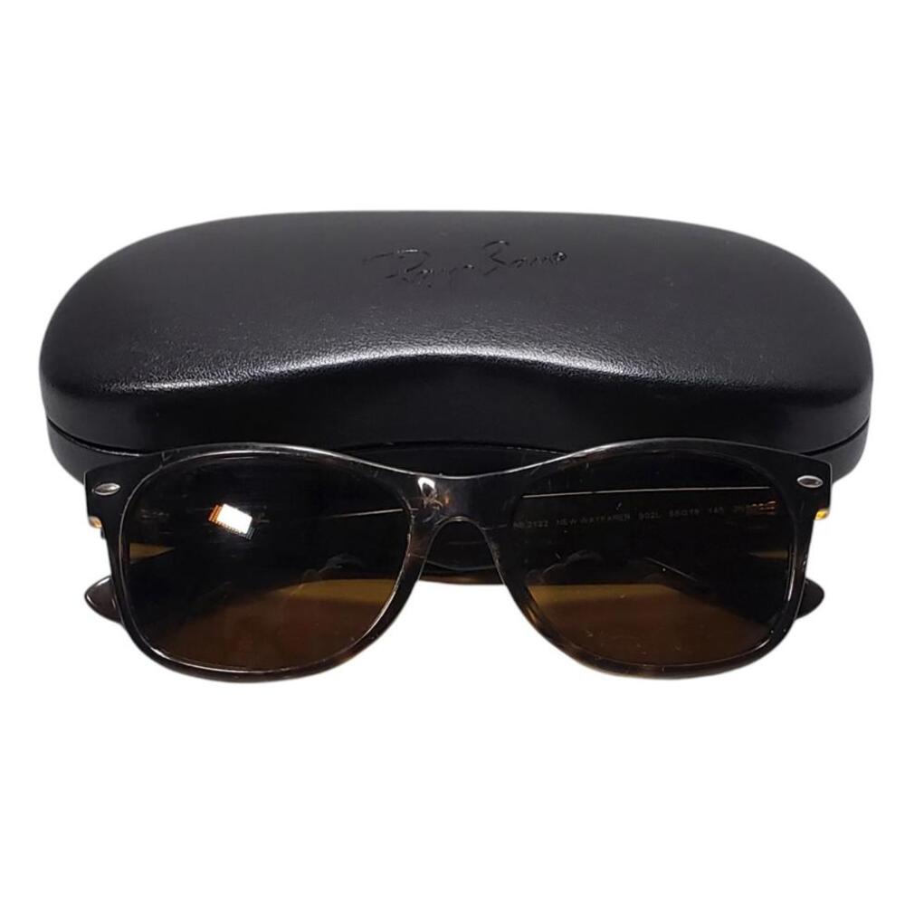 RAY BAN NEW WAYFARER RB2132 902L TORTOISE 55-18-145 EYEGLASS FRAMES & CASE